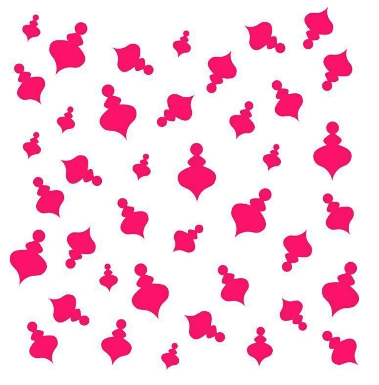 Scattered Ornaments Stencil by Cookie Countess