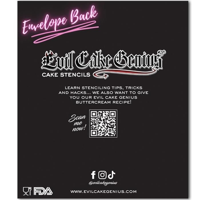 Thumbnail: Wisteria Border Stencil by Evil Cake Genius