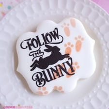 Thumbnail: Follow The Bunny Stencil by Cookie Countess