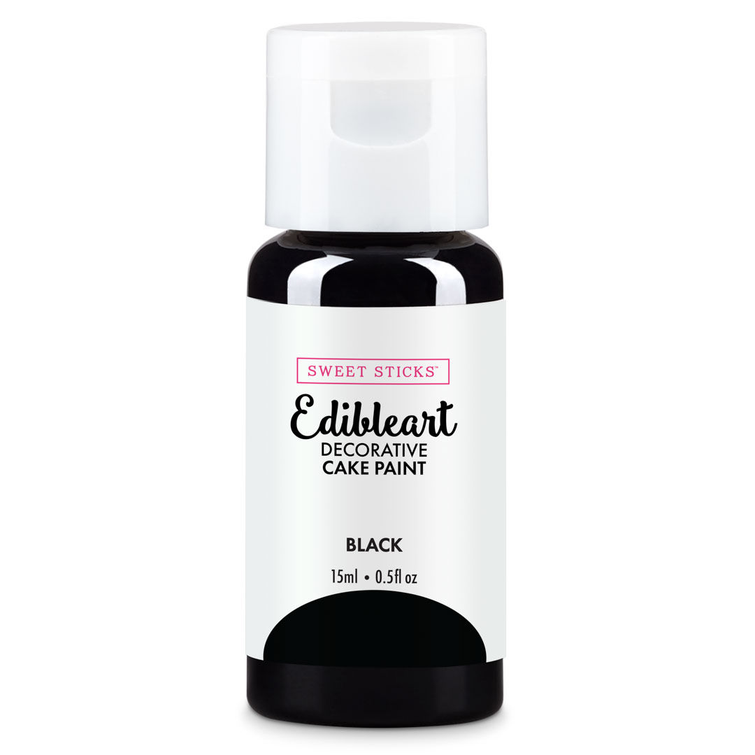 Black - Sweet Sticks Edible Art Paint 15 ml