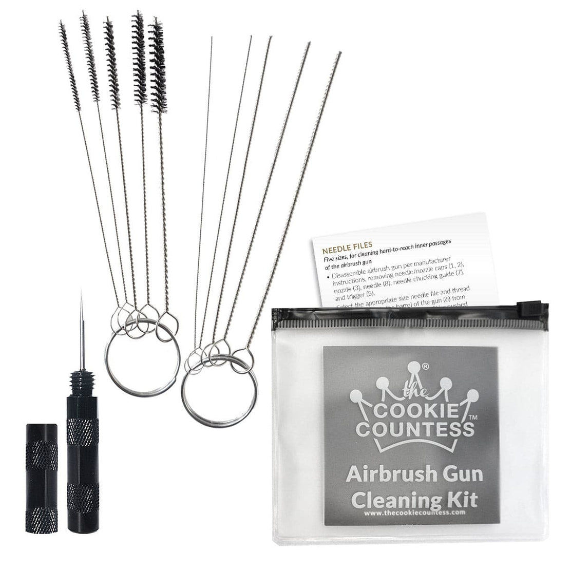 Airbrush Gun Cleaning Kit, 11 Pieces