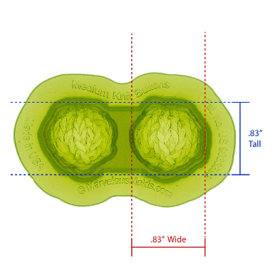 Thumbnail: Medium Knit Buttons - Marvelous Molds