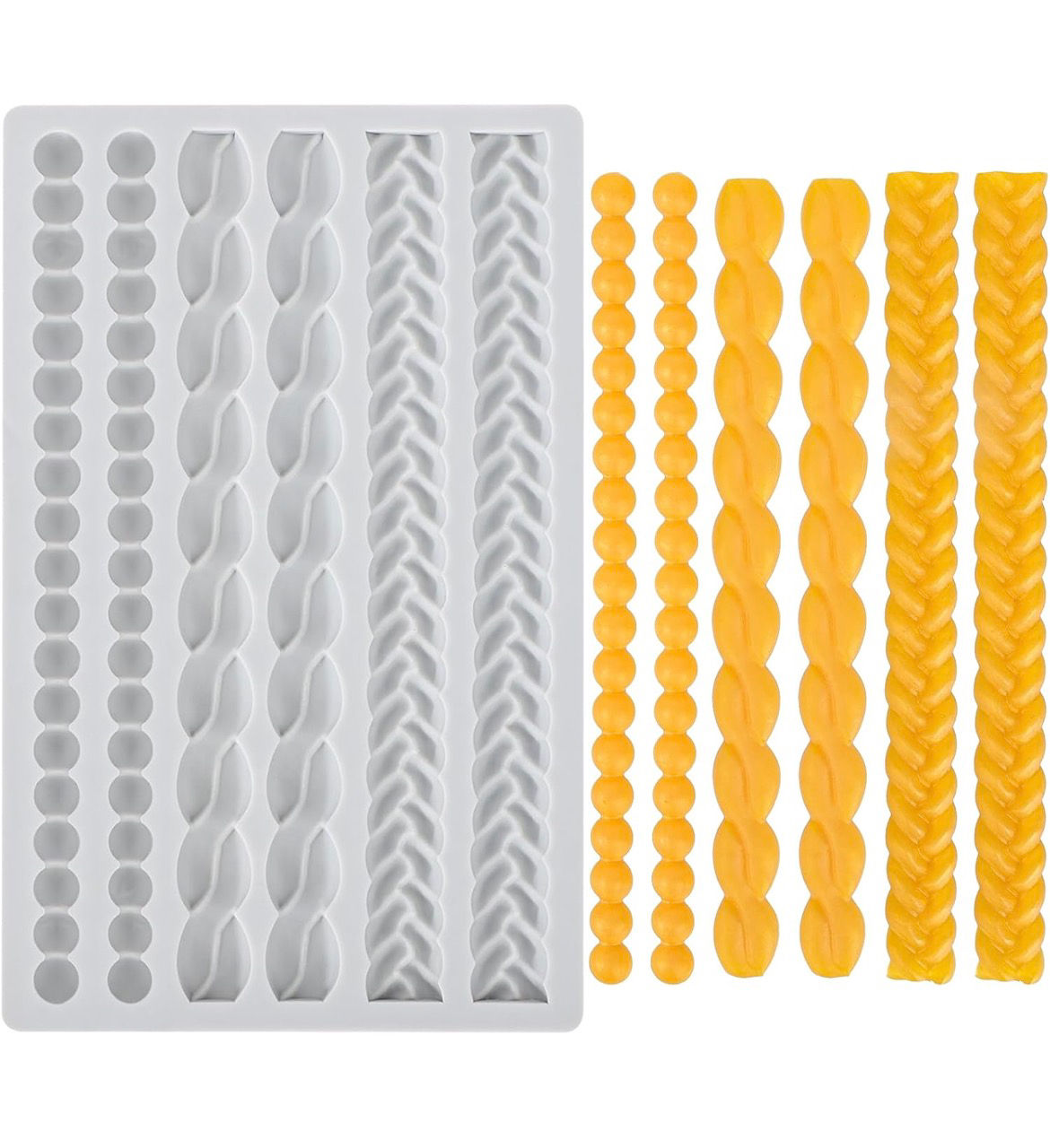 Braided Rope & Pearl Silicone Mold