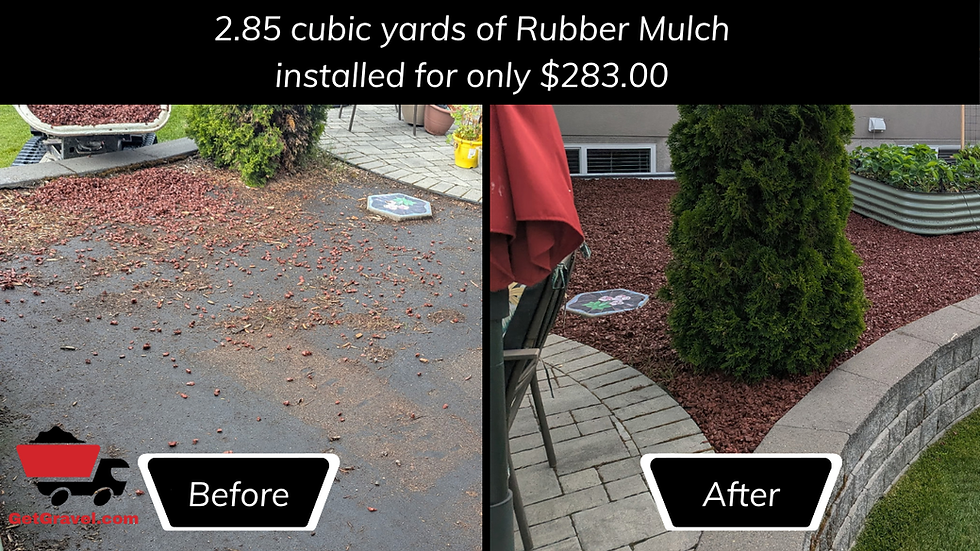 Rubber Mulch Install