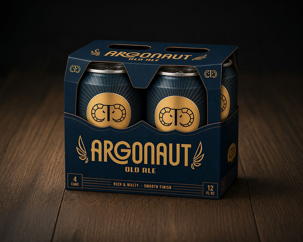 Mockup Packaging of Argonaut Old Ale