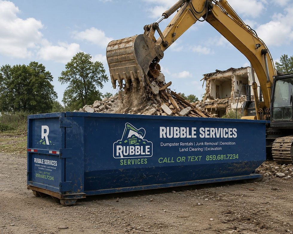 Rubble Services Dumpster Bin