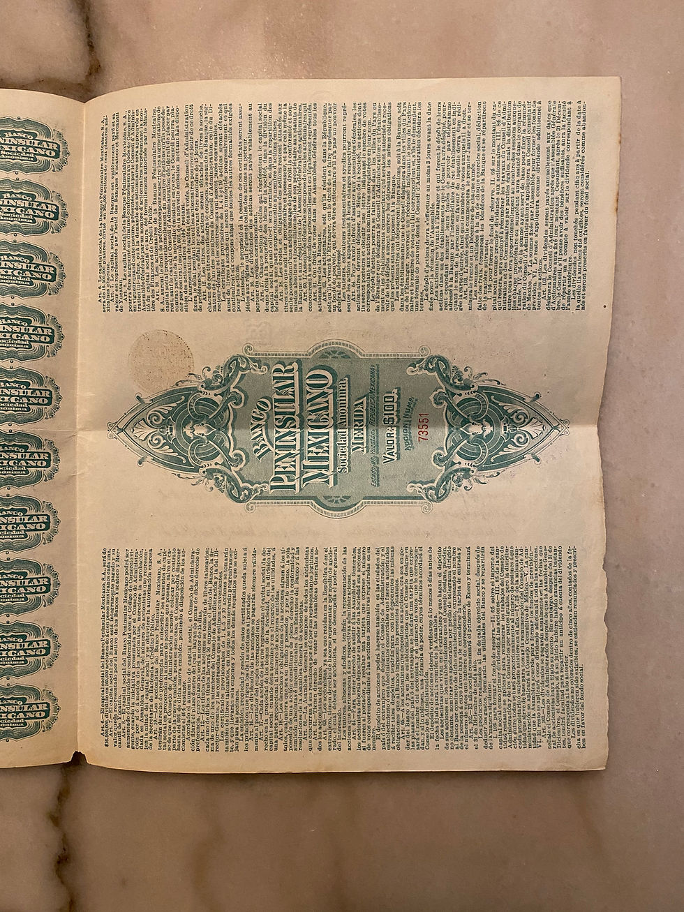 Miniatura: Twin Ladies: Banco Peninsular Mexicano, $100, 1908