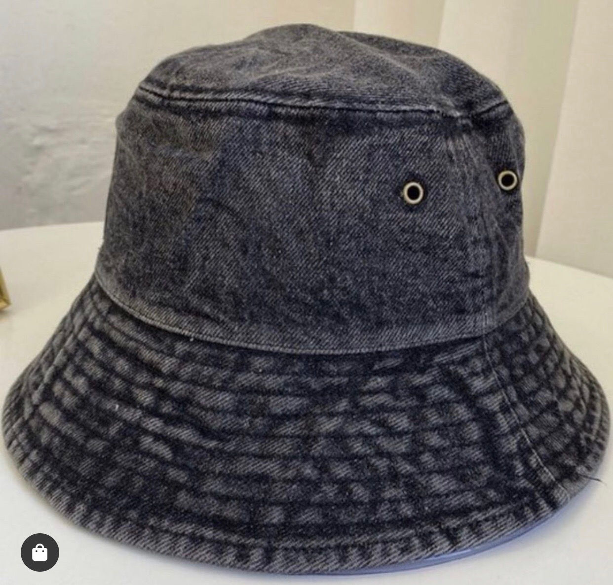 Black Denim Hat 