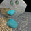Thumbnail: Turquoise Pendant and Teardrop  Earrings Set