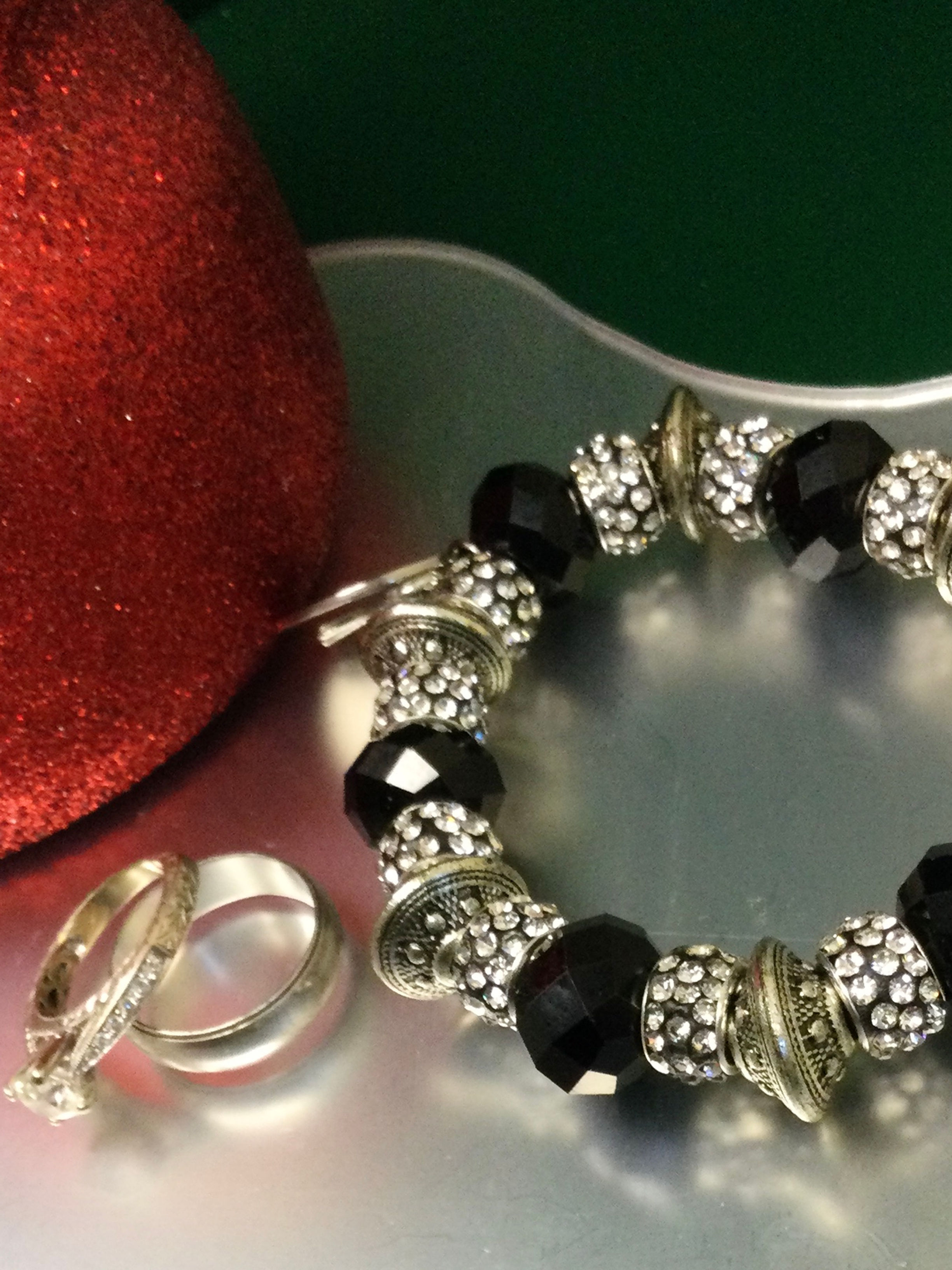 Black and sterling silver 