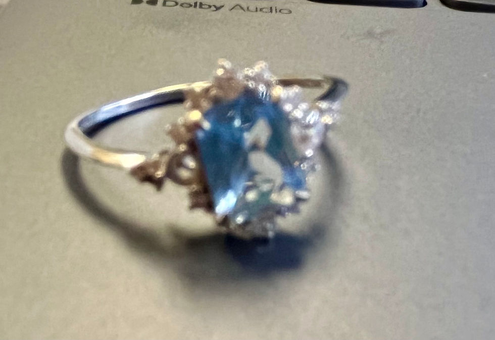 Thumbnail: Cinderella Blue Gem Ring
