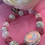 Thumbnail: Pink and White Rhinestone Bracelet