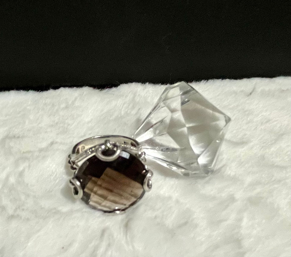 Thumbnail: Brown Multifaceted Gem Ring