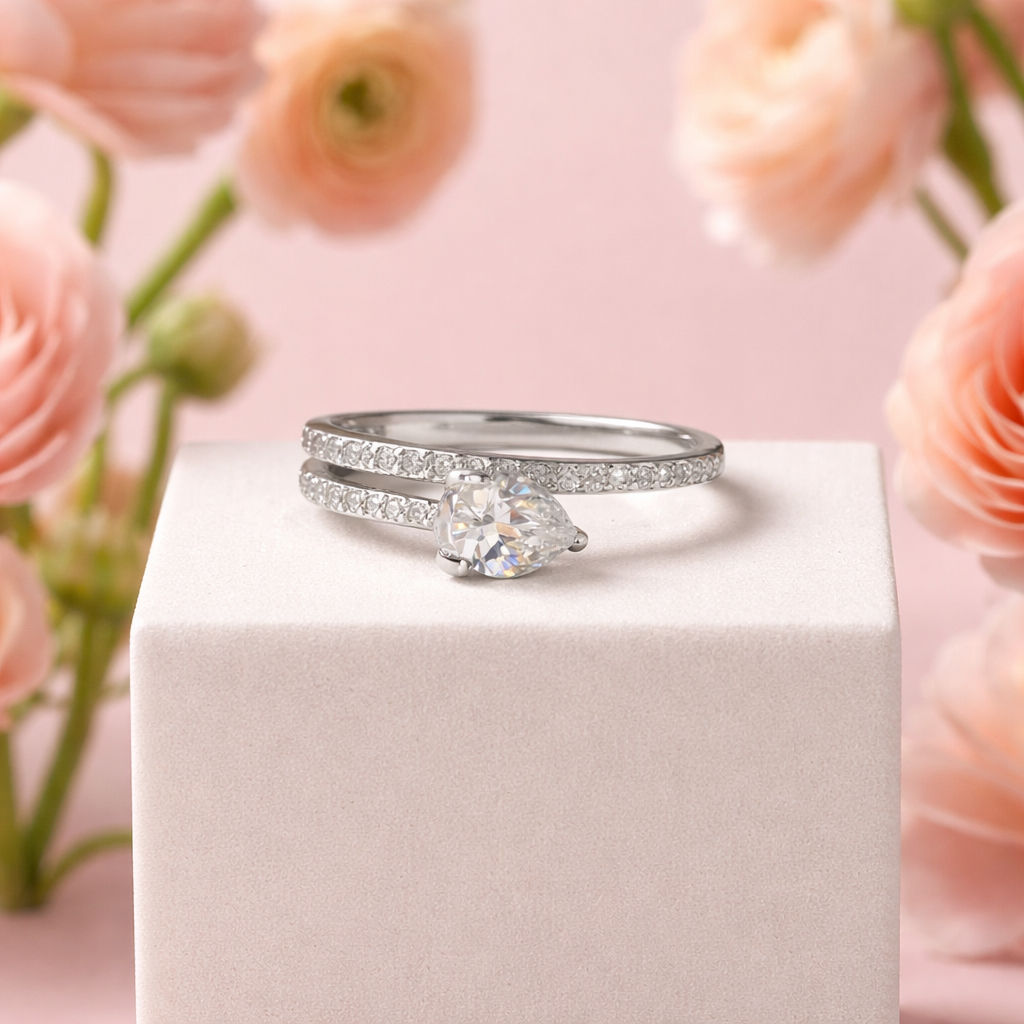 Pear Shaped Engagement Ring