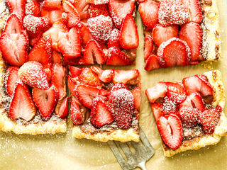 Simple Chocolate Orange Strawberry Tart 
