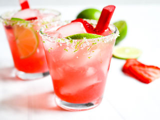 Rhubarb Margaritas