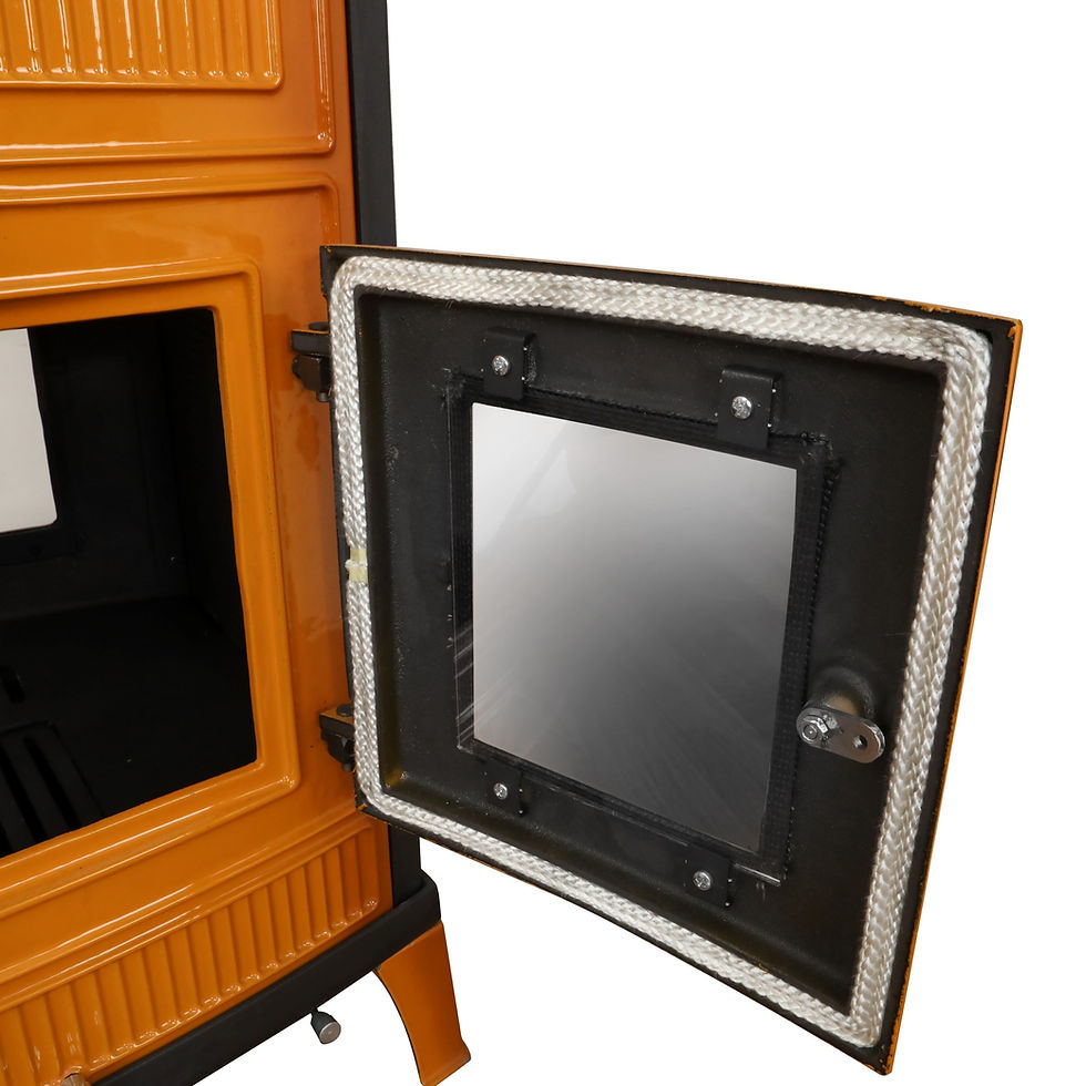 Thumbnail: Enameled Cast Iron Stove with Oven, % 100 Cast Iron , Cooker Stove, Wood Burning