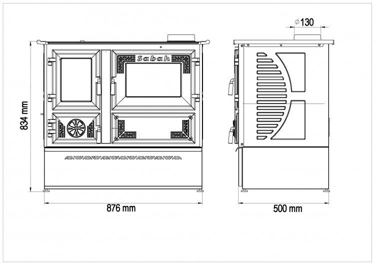 Thumbnail: Wood Burnin Stove Front View