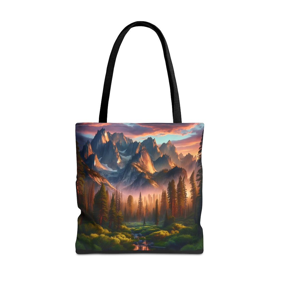 Thumbnail: Nature-Inspired Mountain Tote Bag