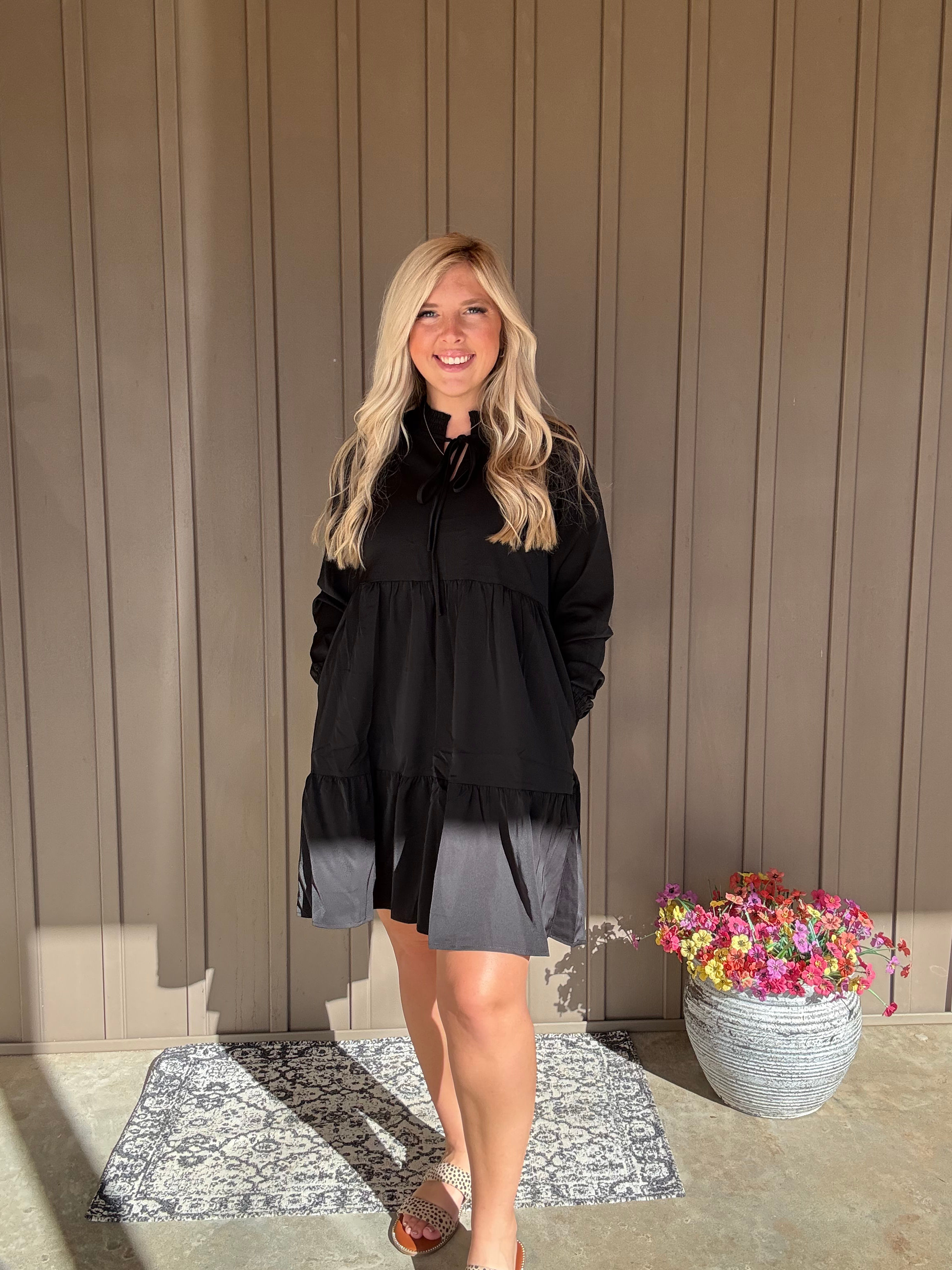 Black Dress with Pockets