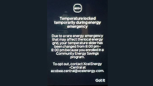 “Smart” Thermostat Locks Customers Out, Declares “Energy Emergency”