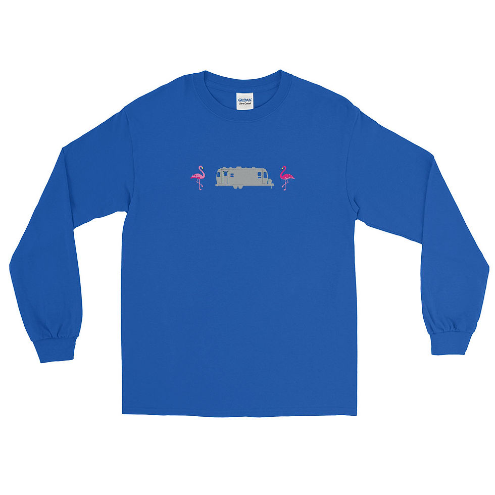 Thumbnail: Trailer and Flamingos Long Sleeve Shirt Trailer 