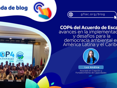 COP4 del Acuerdo de Escazú: avances en la implementación y desafíos para la democracia ambiental en América Latina y el Caribe 