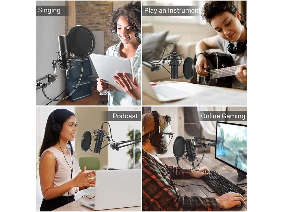 Thumbnail: TONOR USB Microphone Kit Q9 Condenser Computer Cardioid Mic for Podcast, Game, Y