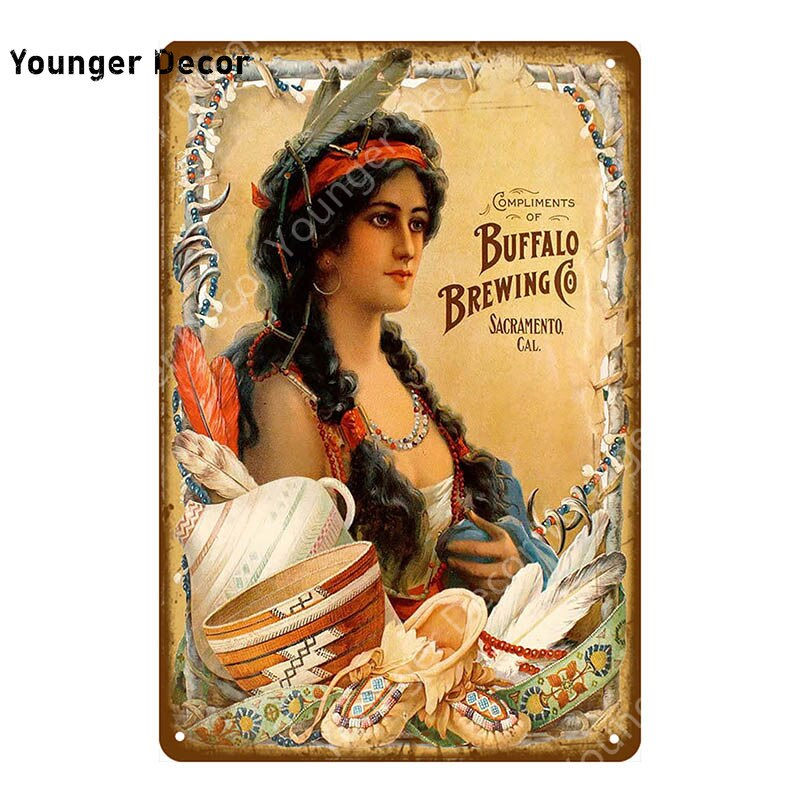 Thumbnail: Pin Up Girls Vintage Style Metal Signs 