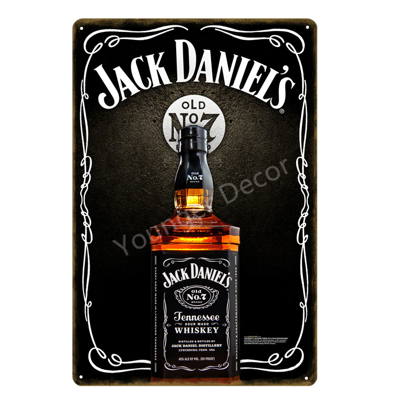 Miniature : Retro Jack Daniels Tin Signs 