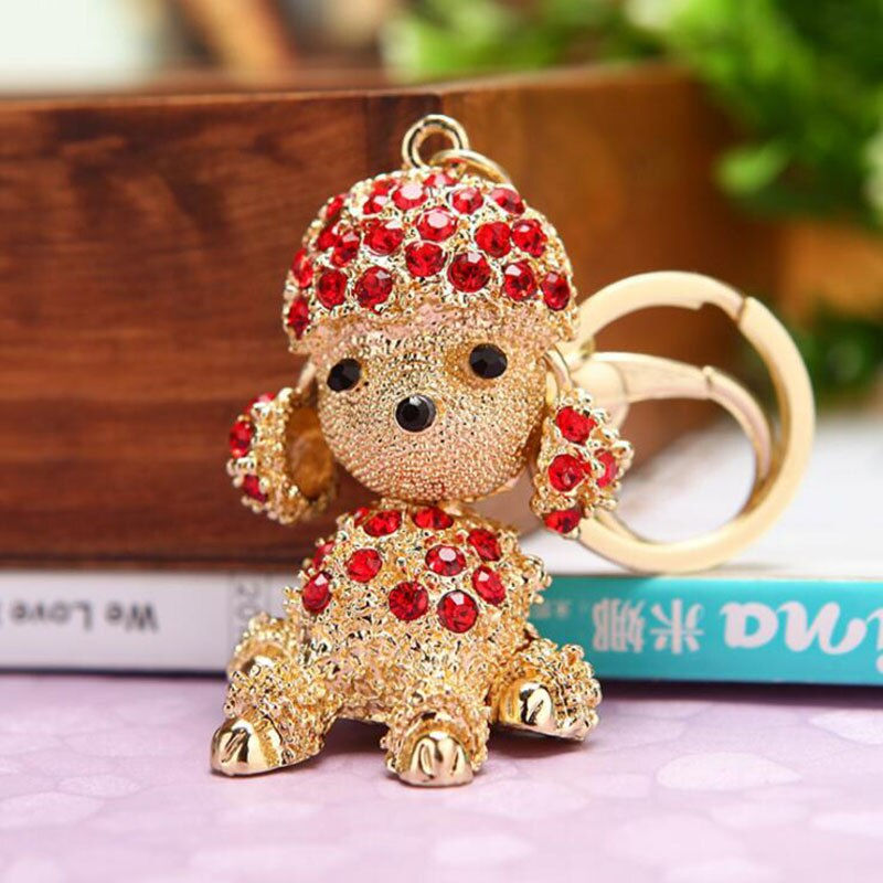 Thumbnail: Crystal Puppy Key Rings