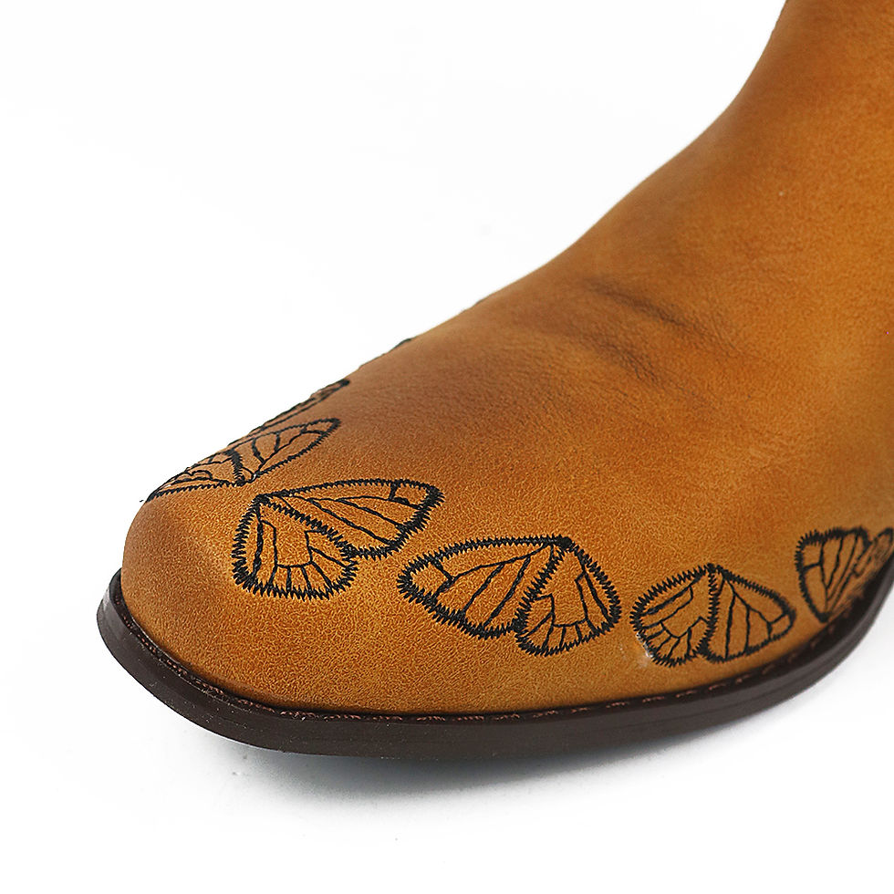 Thumbnail: SARAIRIS Womens Butterfly Concise Western Boots 