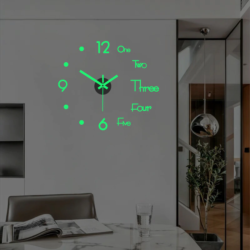 Thumbnail: 3D Luminous Frameless Wall Clocks 
