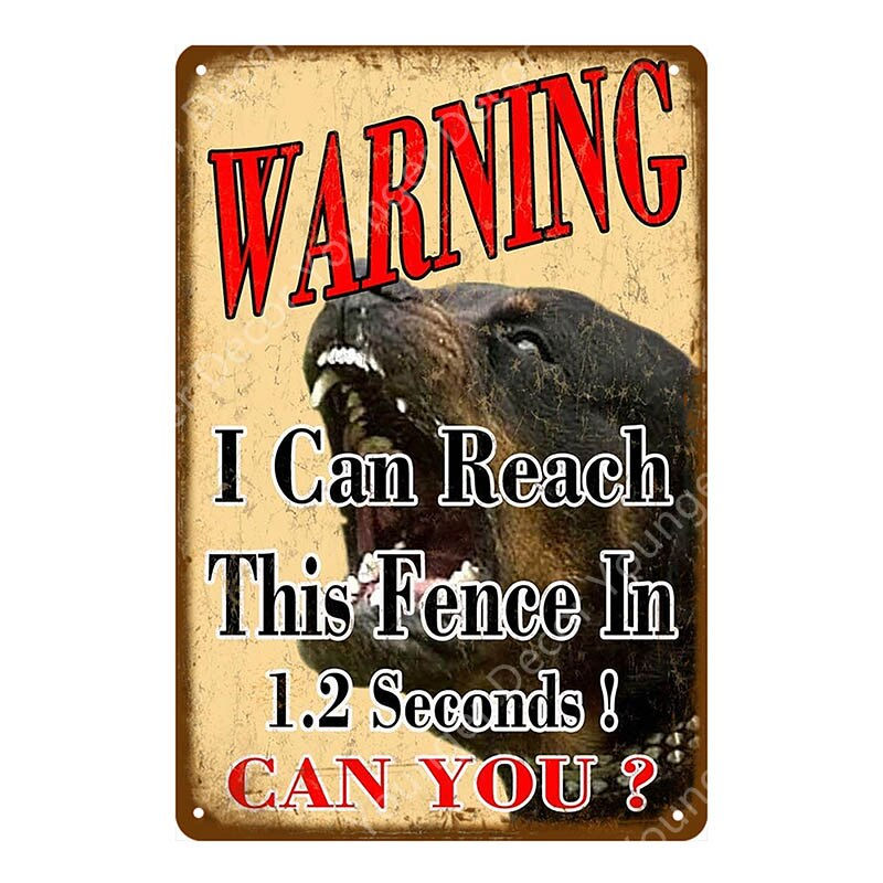 Thumbnail: Caution Pet Tin Vintage Pub Wall Plaques YI-178