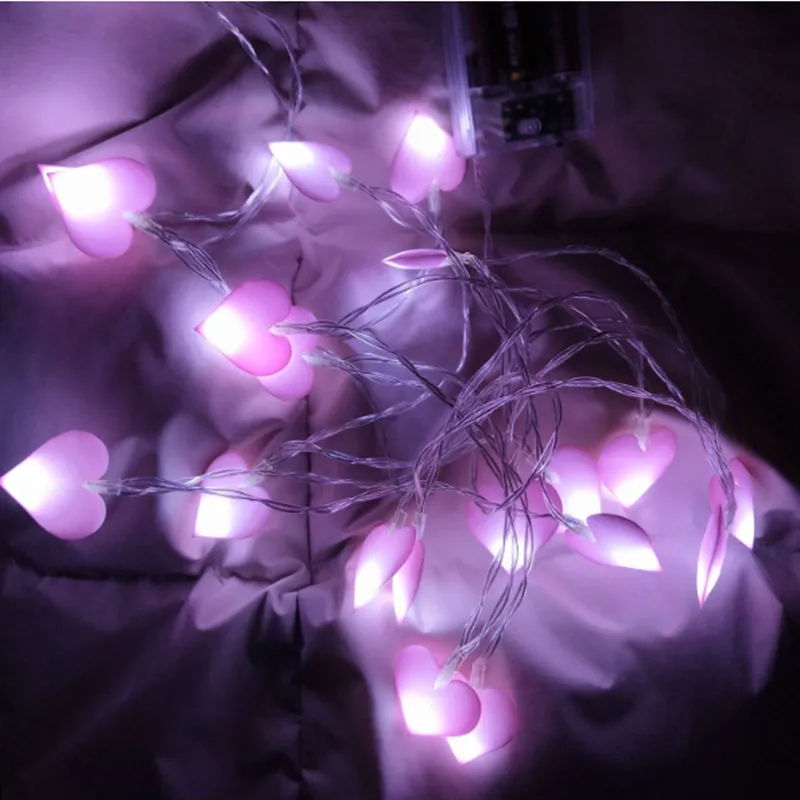 縮圖：10/20/40 LED Heart String Lights