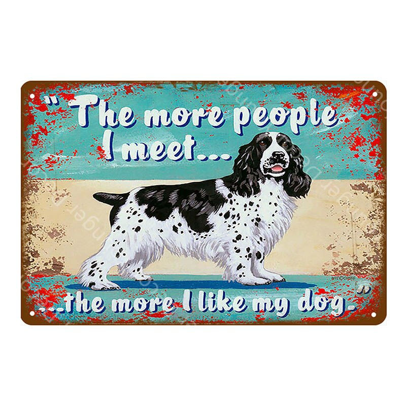 Thumbnail: Caution Pet Tin Vintage Pub Wall Plaques YI-178