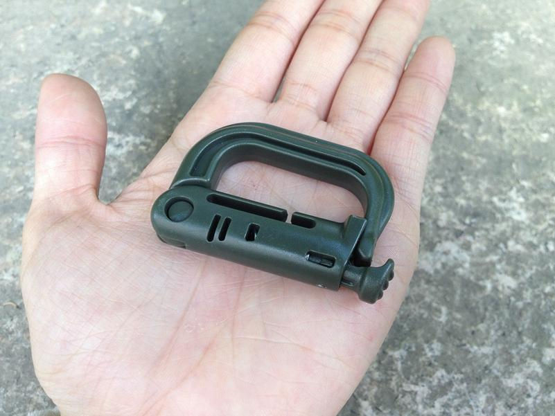 Thumbnail: 5PCS Grimloc Molle Carabiner D Locking Ring  