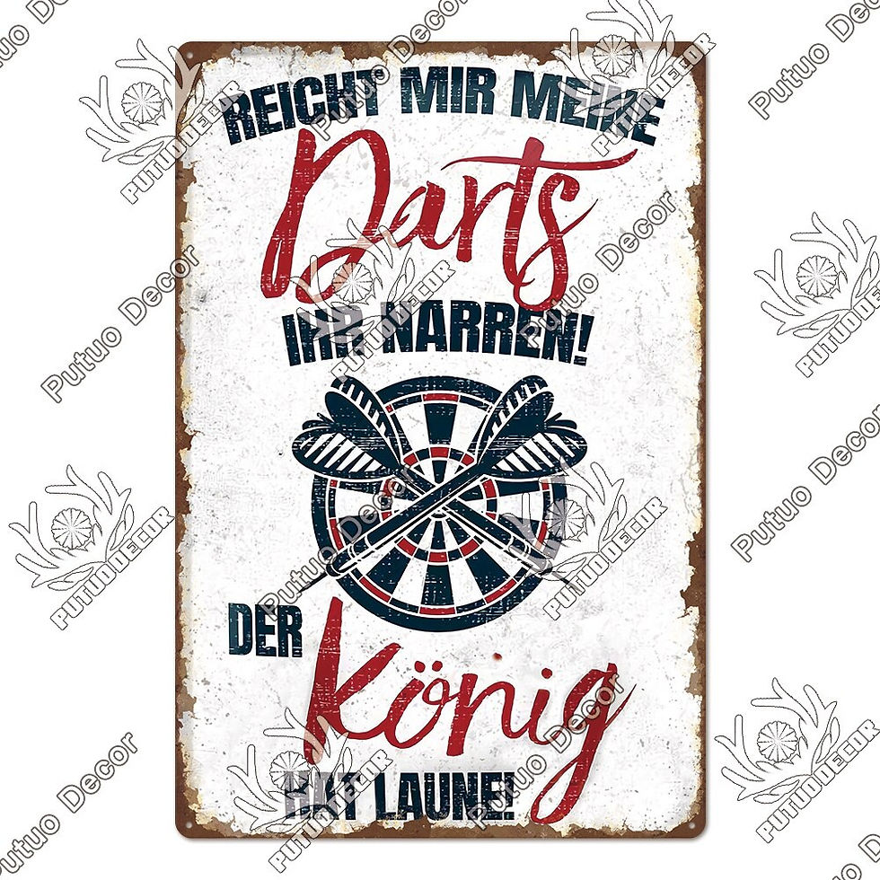 Thumbnail: Putuo Decor Vintage Tin Retro Man Cave Signs