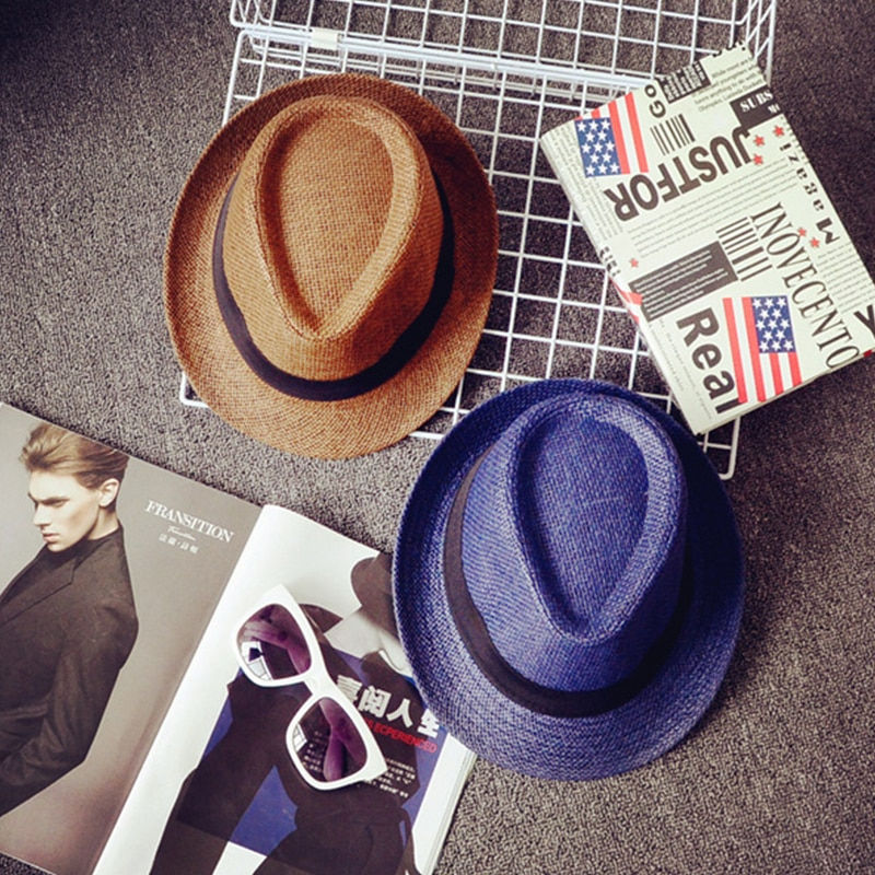 Thumbnail: Denoswim Brand 2021 Kids Straw Fedoras