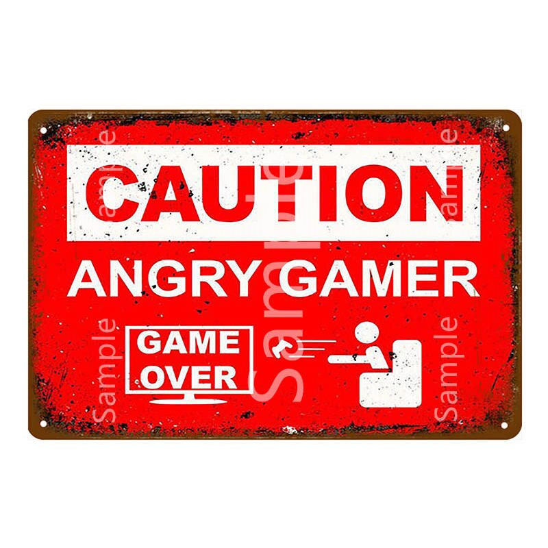 Thumbnail: Danger High Voltage Vintage Metal Warning Quote Signs