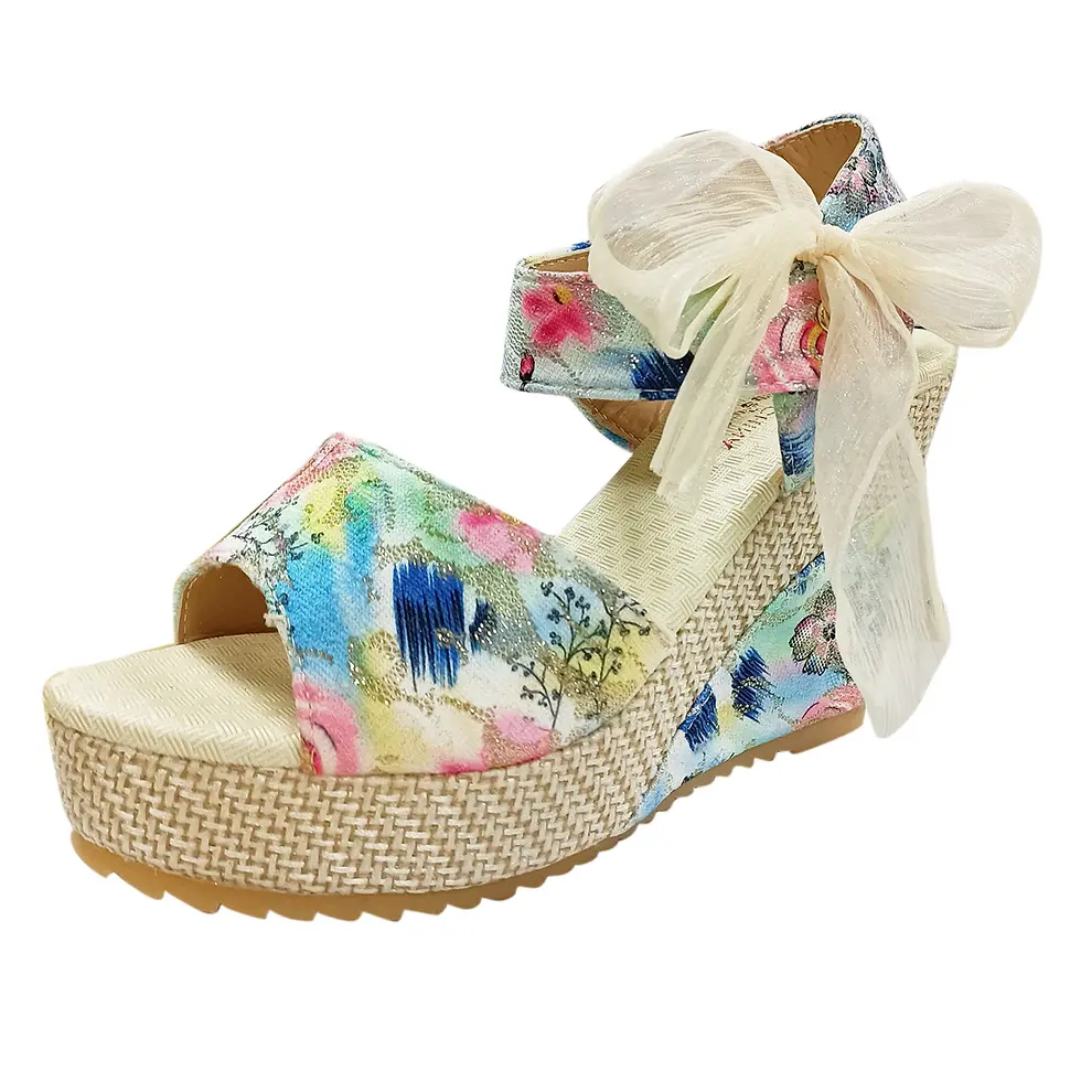 Thumbnail: TELOTUNY Womens 2021 Platform Open Toe Wedge Sandals