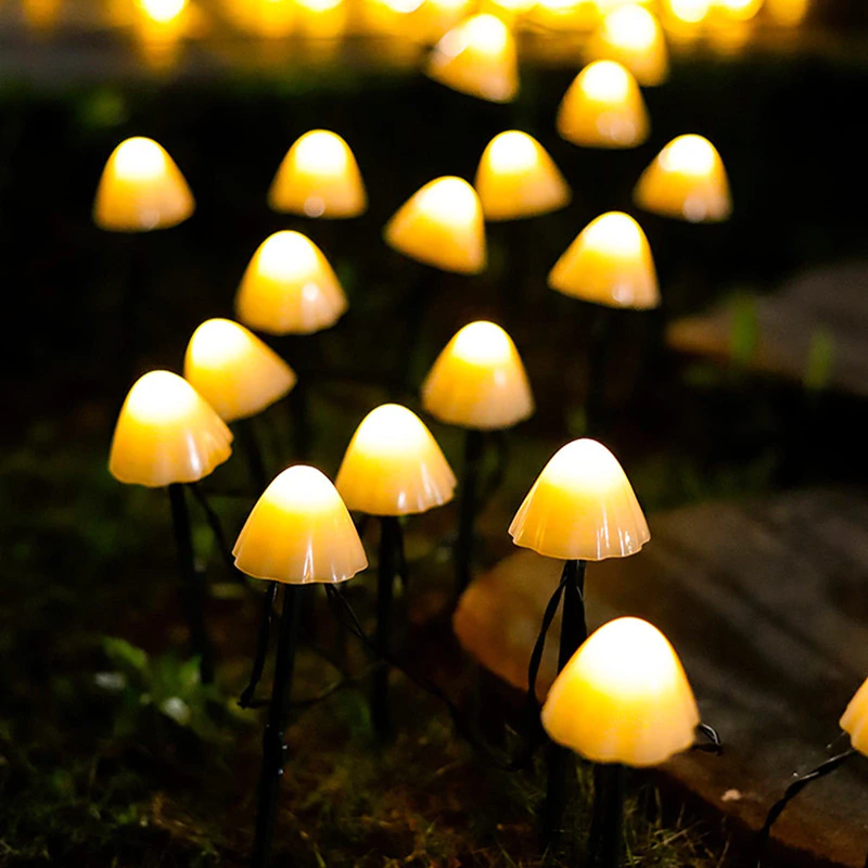 Thumbnail: Outdoor Waterproof Mushroom Shaped Solar Landscape Lights