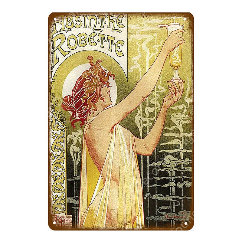 Thumbnail: Pin Up Girls Vintage Style Metal Signs 
