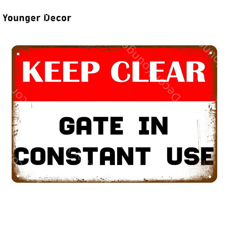 Thumbnail: Danger High Voltage Vintage Metal Warning Quote Signs