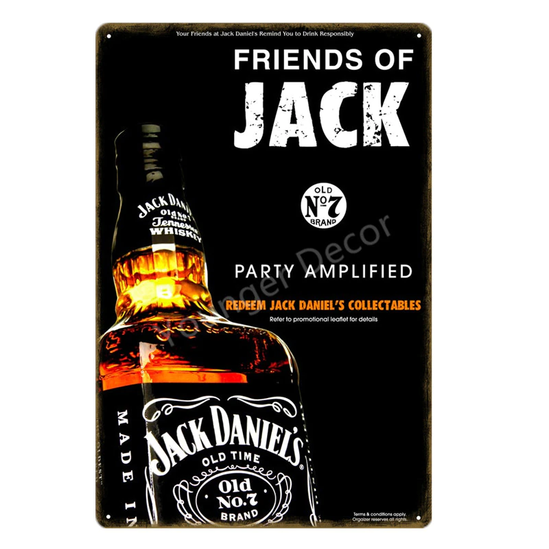 Miniature : Retro Jack Daniels Tin Signs 