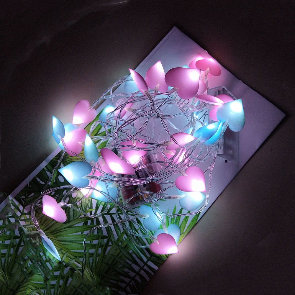 10/20/40 LED Heart String Lights