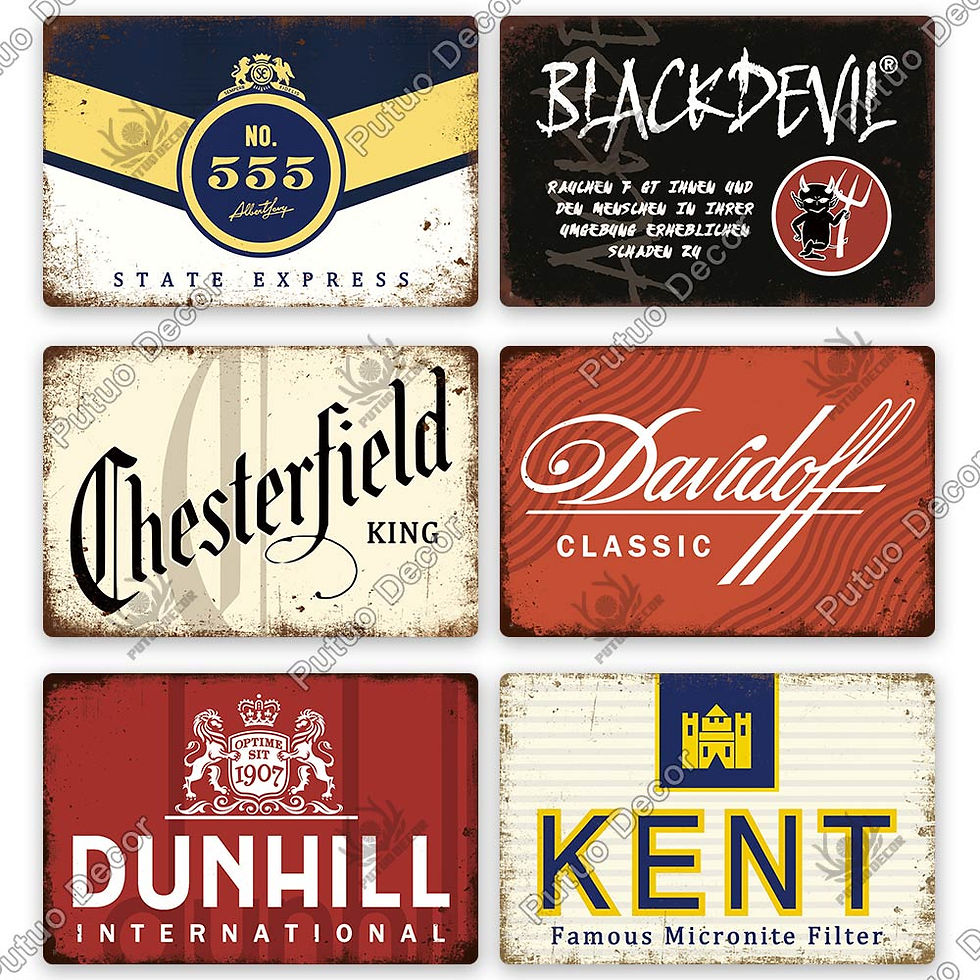 Thumbnail: Putuo Decor Vintage Tin Signs