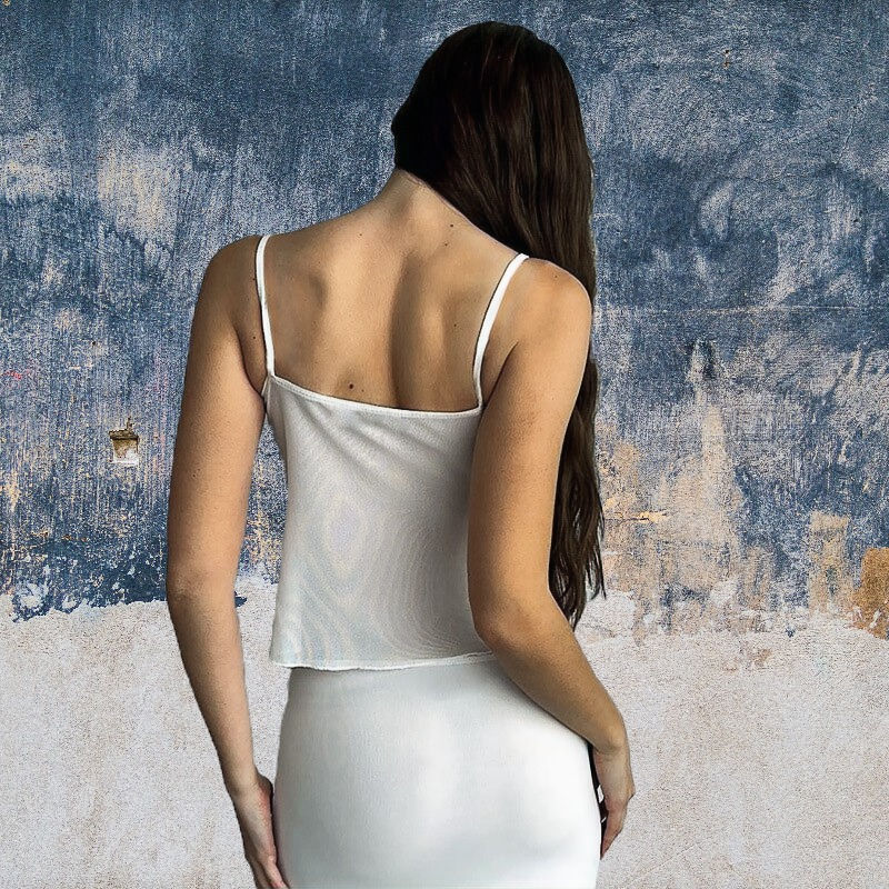 Thumbnail: Cryptographic Hollow Out Lace Floral Cami Top