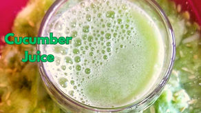 Organic Homemade Cucumber Juice