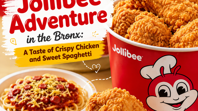 My First Jollibee Adventure in the Bronx: A Taste of Crispy Chicken and Sweet Spaghetti